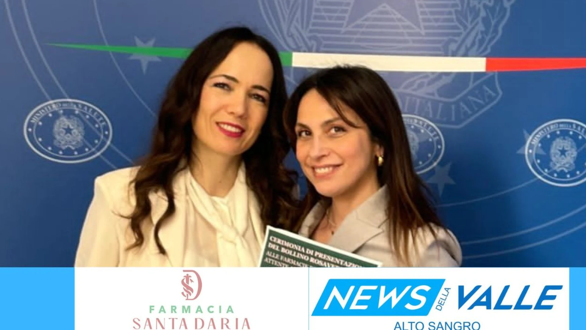 Venafro: la Farmacia Santa Daria entra nel nuovo circuito della Farmacie con il Bollino RosaVerde. Ieri l'evento di presentazione a Roma.